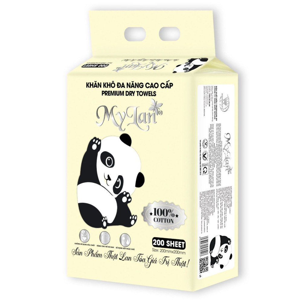 Khăn khô rút đa năng Mylan 200 tờ