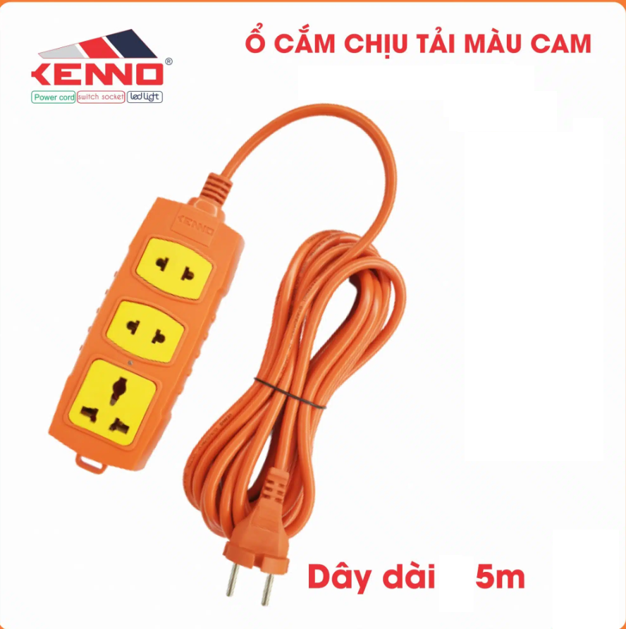Ổ điện cam 2200w 5m Kenno P6-5