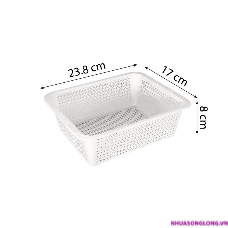 Rổ chữ nhật cao 4322 (23.8 x 17 x 8 cm)