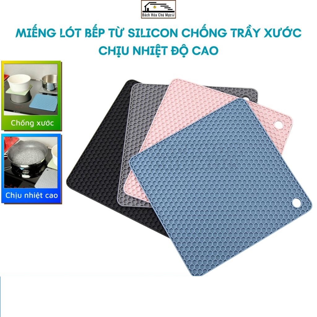 Miếng lót bếp từ, lót nồi silicon (18x18cm)