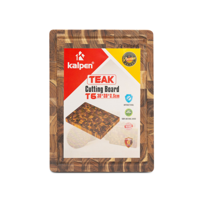 Thớt gỗ Teak Kafpen T6 (20x30x2.5cm)
