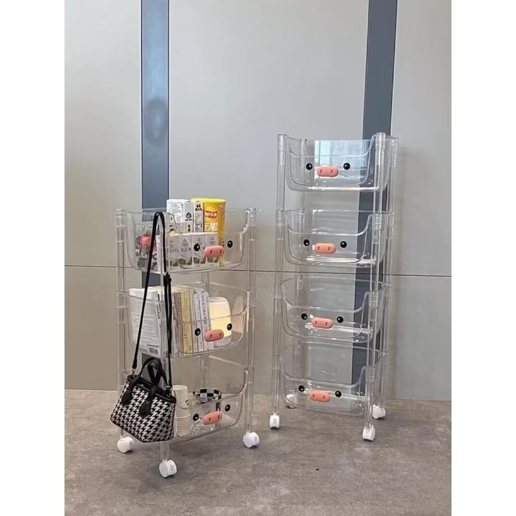 Kệ lợn trong 4 tầng bánh xe (36x25x98cm)