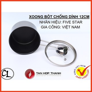 Xoong bột chống dính 12cm Fivestar 3 đáy