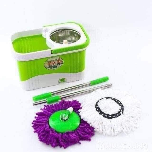 Bộ lau nhà xoay 360o Hưng Huê
